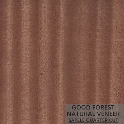Natürliches Sapele-Furnierholz stellte hölzernes Korn-Furnier-Blatt für Dekoration dar