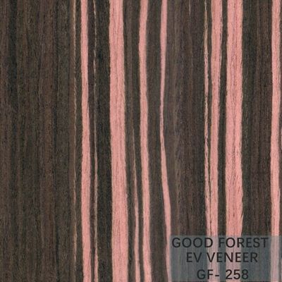 Ausgeführtes Furnierholz Ebony Wood Veneer 0.15-0.55 Millimeter Stärke