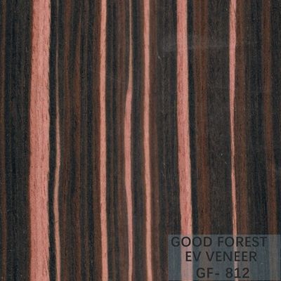 Ausgeführtes Furnierholz Ebony Wood Veneer 0.15-0.55 Millimeter Stärke