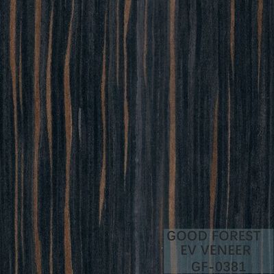 Ausgeführtes Furnierholz Ebony Wood Veneer 0.15-0.55 Millimeter Stärke