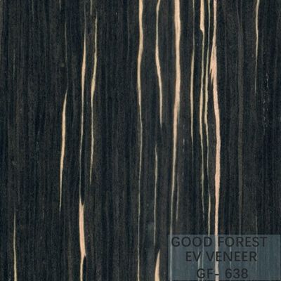Ausgeführtes Furnierholz Ebony Wood Veneer 0.15-0.55 Millimeter Stärke