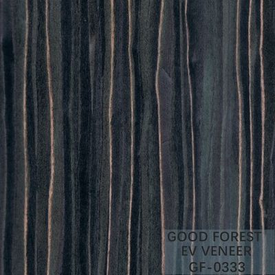 Ausgeführtes Furnierholz Ebony Wood Veneer 0.15-0.55 Millimeter Stärke