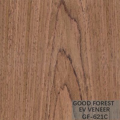 Ausgeführtes Furnierholz EV furnieren schwarze Walnuss-Krone schnitt natürliches