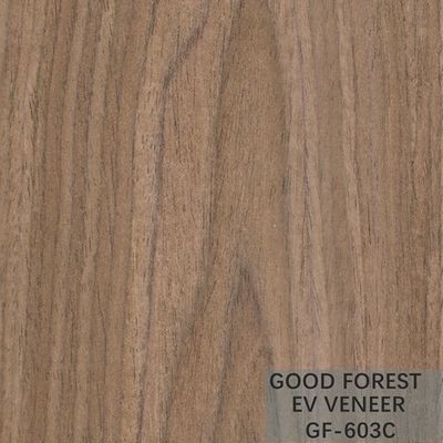 Ausgeführtes Furnierholz EV furnieren schwarze Walnuss-Krone schnitt natürliches