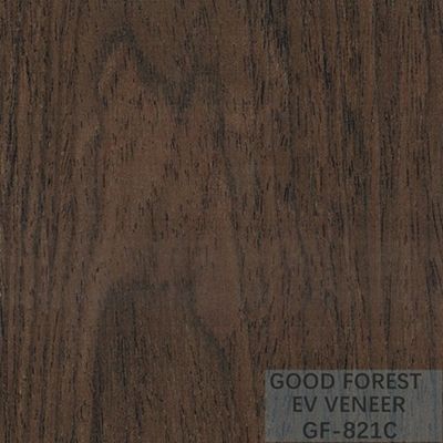 Ausgeführtes Furnierholz EV furnieren schwarze Walnuss-Krone schnitt natürliches