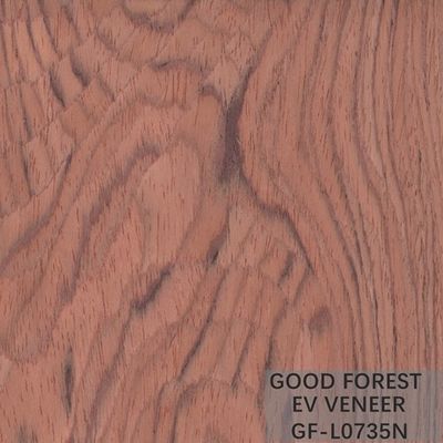 Ausgeführte Furnierholz Bubinga-Krone schnitt Furnierholz geschnittene geschnittene Techniken