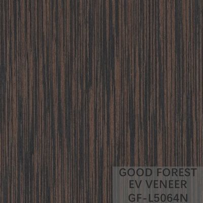 Ausgeführtes Furnierholz Wenge-Huhn Wing Wood Veneer 2500*640 Millimeter