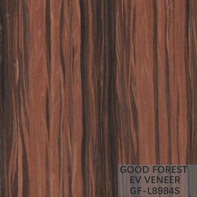 Kundengebundener Service Santos Rose Engineered Wood Veneer Straights Korn