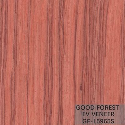 Kundengebundener Service Santos Rose Engineered Wood Veneer Straights Korn