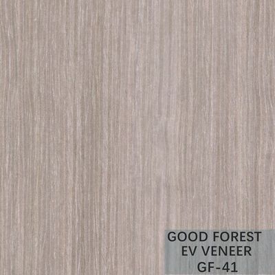Aprikosen-führte silberne Furnierholz-Tapete vertikales Korn aus