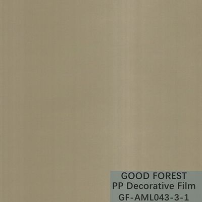 Dekorativer Film der Metall-Reihen-pp. 1250mm/1260mm Draht-Korn des Breiten-abgehobenen Betrages