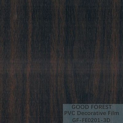 Dekorativer schwarzer PVC-Film 1260mm - 1330mm Breiten-hölzernes Korn