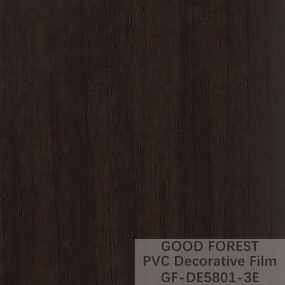 Dekorativer schwarzer PVC-Film 1260mm - 1330mm Breiten-hölzernes Korn