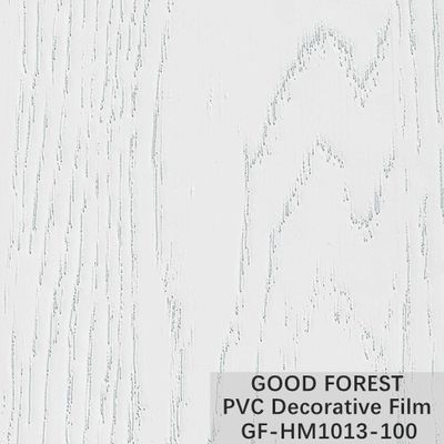 Art dekoratives der PVC-Blasen-Film-hölzernes Korn-reine Farbe100