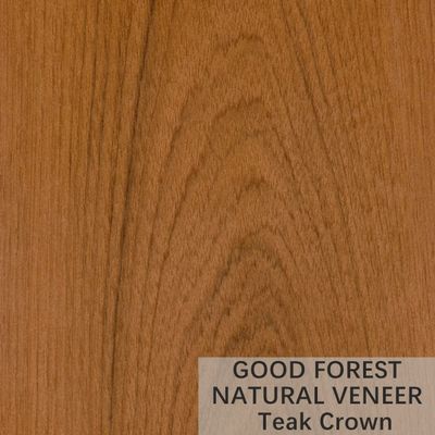 Teakholz-Naturholz-Furnier-Blattnatürliche Krone schnitt Furnier-Blatt FSC-Bescheinigung