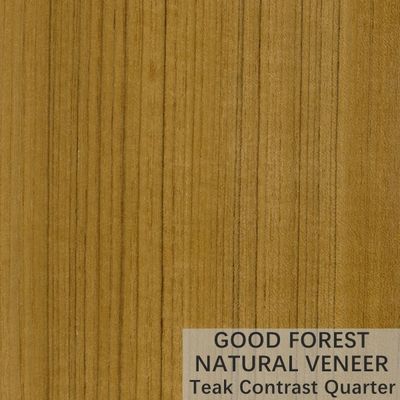 Teakholz-Naturholz-Furnier-Blattnatürliche Krone schnitt Furnier-Blatt FSC-Bescheinigung