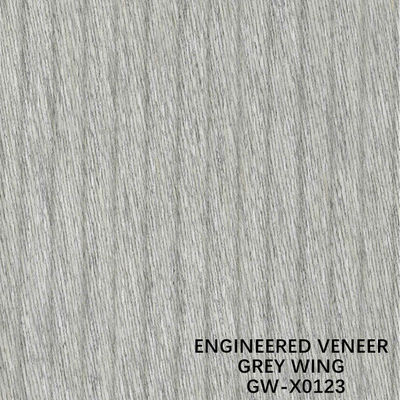 ISO-Dekoration 3100mm führte Furnierholz ungewöhnliches Wing Exotic Grain Grey Color aus