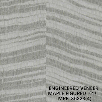 Exotisches ausgeführtes Ahorn dargestelltes Furnierholz X6223 unregelmäßige Beschaffenheit gefärbtes Grey Color Good Supply Capacity von China