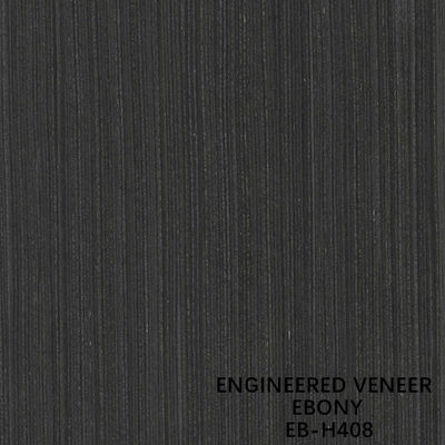 Wieder hergestellter zusammengesetzter ausgeführter Ebony Wood Veneer H408 3100mm für Kabinett
