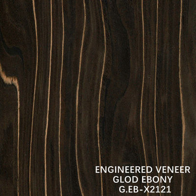 2500–3100 mm Ebenholz-Furnier X2121 Gold mit unregelmäßiger Textur, Scheibenschnitt für die Tür