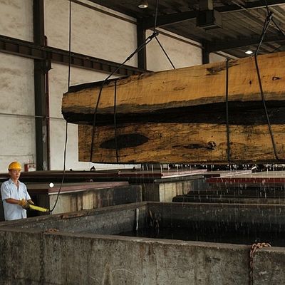 Amerikanisches natürliches Walnuss-Furnierholz-Viertel schnitt gerades Korn für die erstklassigen Möbel, die Hersteller Fsc China machen