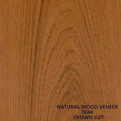 Dekorations-schnitt natürliches Teakholz-Furnierholz flach Länge des Kronen-Korn-2050-3200mm