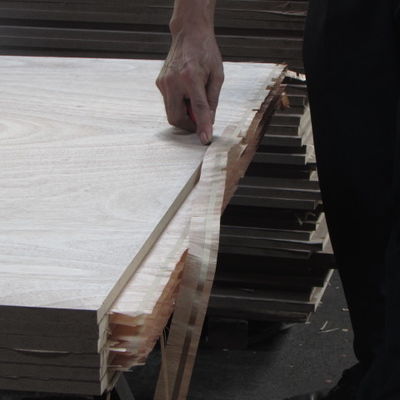 2745mm Hotel Bubinga-Sperrholz Pommele-Korn-Basis MDF/Spanplatte/Spanplatte
