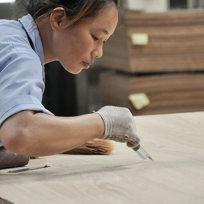 Natürliche dargestellte Anigre-Block-Zahl Fantasie-Sperrholz-gute Qualität für Tür und Grad-China-Fabrik Windows-Platten-E1/E2