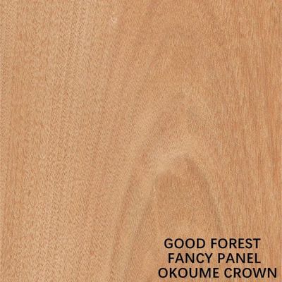 Gegenübergestellte natürliches Okoume-Furnierholz-Kronen-Korn-fantastische Platte E1/E0 ordnen Sperrholz 25mm, die Stärke für Tür China macht