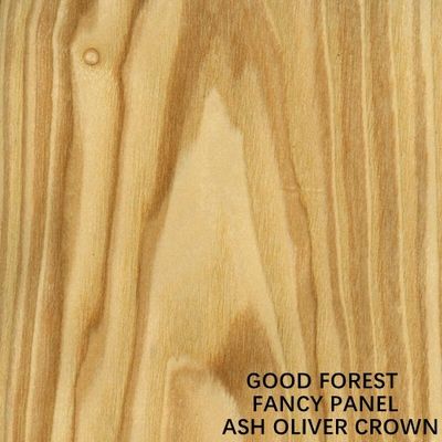 Brett-natürliche Ash Oliver Wood Veneer Crown Grains 9mm/18mm MDF kann fantastische Stärke-Standardgröße Farbe-frei sein
