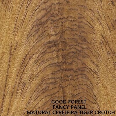 Besonders Cerejeira Tiger Crotch Wood Veneer 2440x1220 2745mm für Hotel