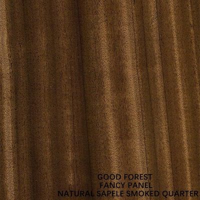 Möbel rauchten Sapele-Naturholz-Furnier-Blatt, das Viertelkorn basierter MDF ISO täfelt