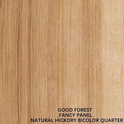 Gegenübergestelltes natürliches Hickory-Furnierholz-spezielles zweifarbiges gerades Korn 2440/2745mm