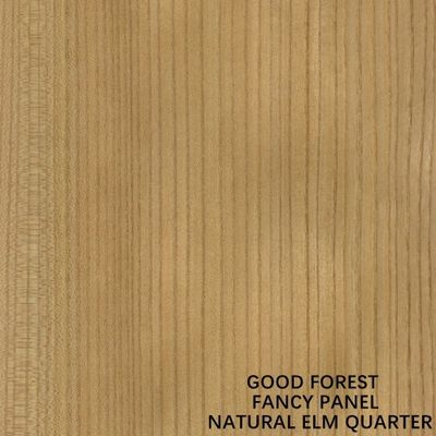 Dekorplatten aus natürlichem Ulmenholzfurnier mit gerader Maserung und lackfreier MDF-Spanplatte für Möbel