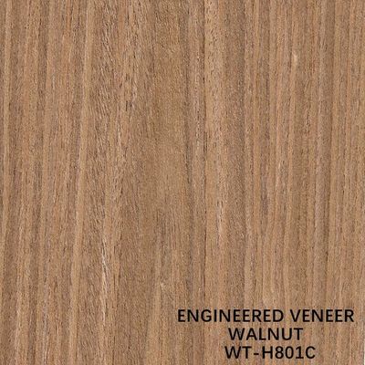 Rekonstituiertes Walnussholzfurnier mit flacher Kronenmaserung für Türen und Fenster mit einer Dicke von 0,15–0,55 mm