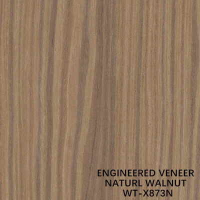 Oberseite: Ein technisches Holzfurnier, natürliches Walnussholz mit Viertelkronenmaserung, Länge 2030/2500/2800/3050 mm