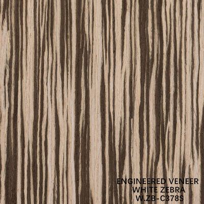 2500mm Maschinenholz Veneer Weiß Zebra Geradkorn Zb-378s für schicke Sperrholz