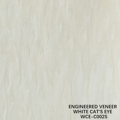 Aufbereitete Verbundholzplatten Veneer Burl And Root Weißes Katzen-Auge 002S 0,15 mm