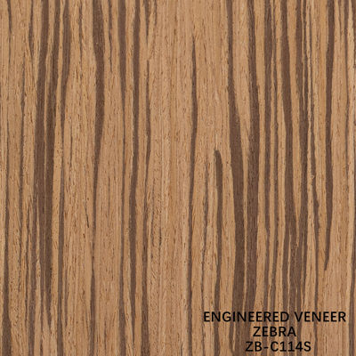 Straight Zebra rekonstituierte Holzfurnier Innenarchitekturplatte 2500mm