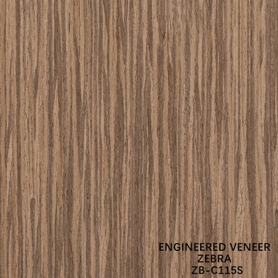 Straight Zebra rekonstituierte Holzfurnier Innenarchitekturplatte 2500mm
