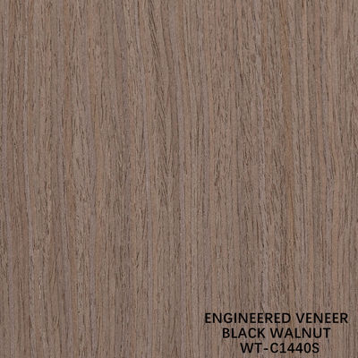 Rekonstituierte amerikanische Walnussholz Veneer 0,15-0,60 mm kundenspezifischer Service Viertel Schnitt Feine Linie für Dekoration