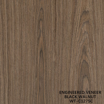 Künstliche Naturholz Veneer Crown Cut Walnuss Standardgröße 2500*640 Für Innendekorationsplatten
