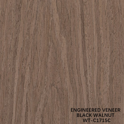 Künstliche Naturholz Veneer Crown Cut Walnuss Standardgröße 2500*640 Für Innendekorationsplatten