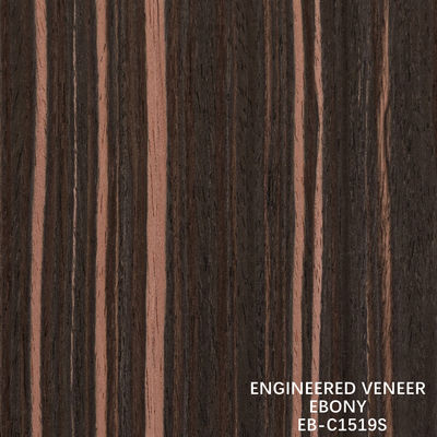 Künstliche Ebenholz Veneer vertikales Korn Rot Farbe 2200-3100mm Länge für Hoteldekoration