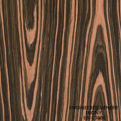 Wiederhergestelltes Holz-Fenirier-Kronenschnitt-Ebenholz 0,15-0,60 mm Dicke für den Innenraum des Autos