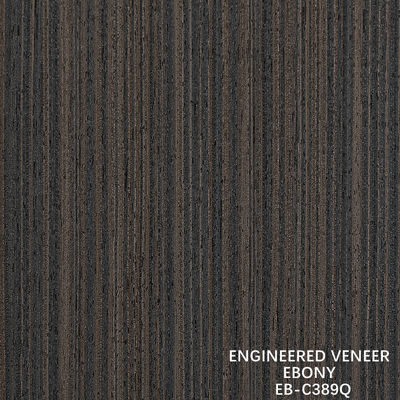 Braun gefertigte Holz Veneer Viertelschnitt Ebenholz Veneer Fineline für Tür und Schrank Gesicht