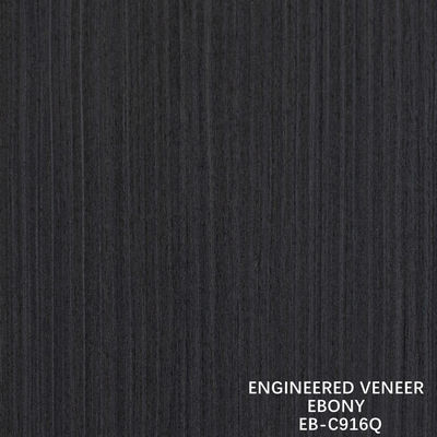 Braun gefertigte Holz Veneer Viertelschnitt Ebenholz Veneer Fineline für Tür und Schrank Gesicht