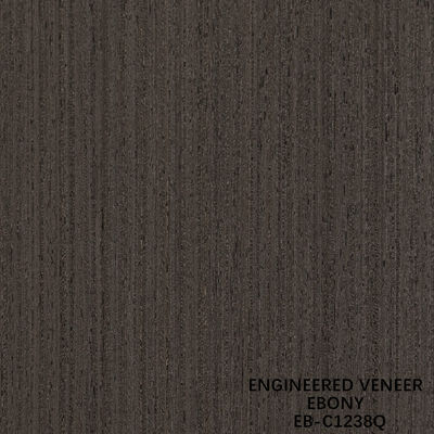 Braun gefertigte Holz Veneer Viertelschnitt Ebenholz Veneer Fineline für Tür und Schrank Gesicht