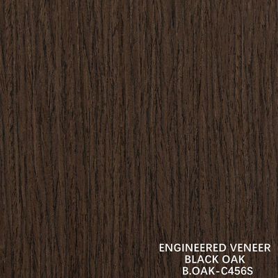 Fantasie-Architektur Holz Veneer Schwarze Eiche Gerade Korn-Schnitt Splicing 1220mm
