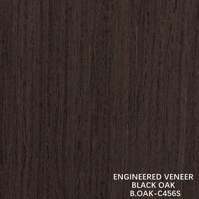 Fantasie-Architektur Holz Veneer Schwarze Eiche Gerade Korn-Schnitt Splicing 1220mm